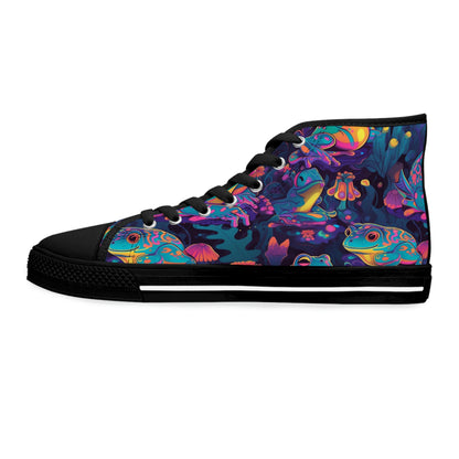 Funky Frogs Women's High Top Sneakers