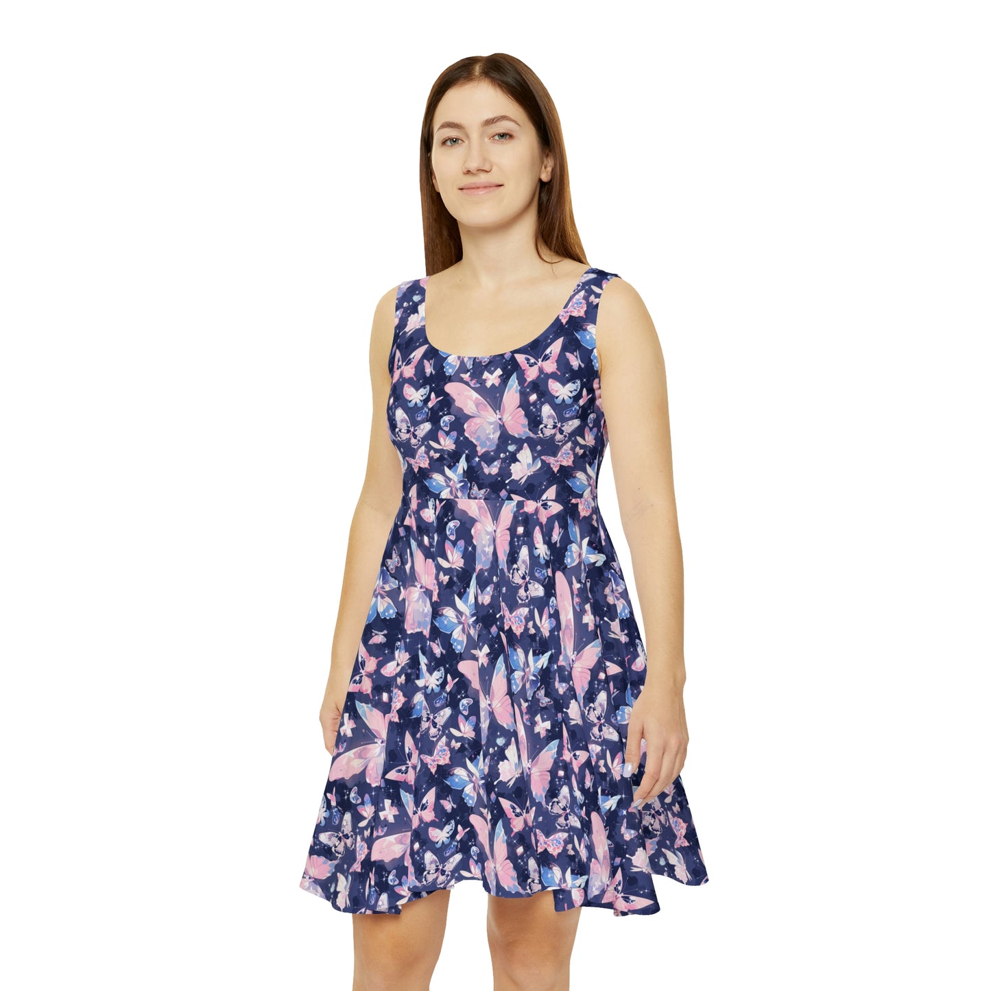 Crystal Butterflies Women's Skater Dress (AOP)