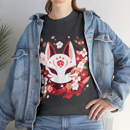 Kitsune Mask Unisex Heavy Cotton Tee