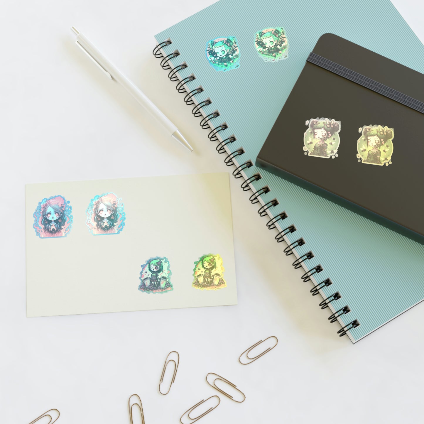 Zombie Girl Sticker Sheets