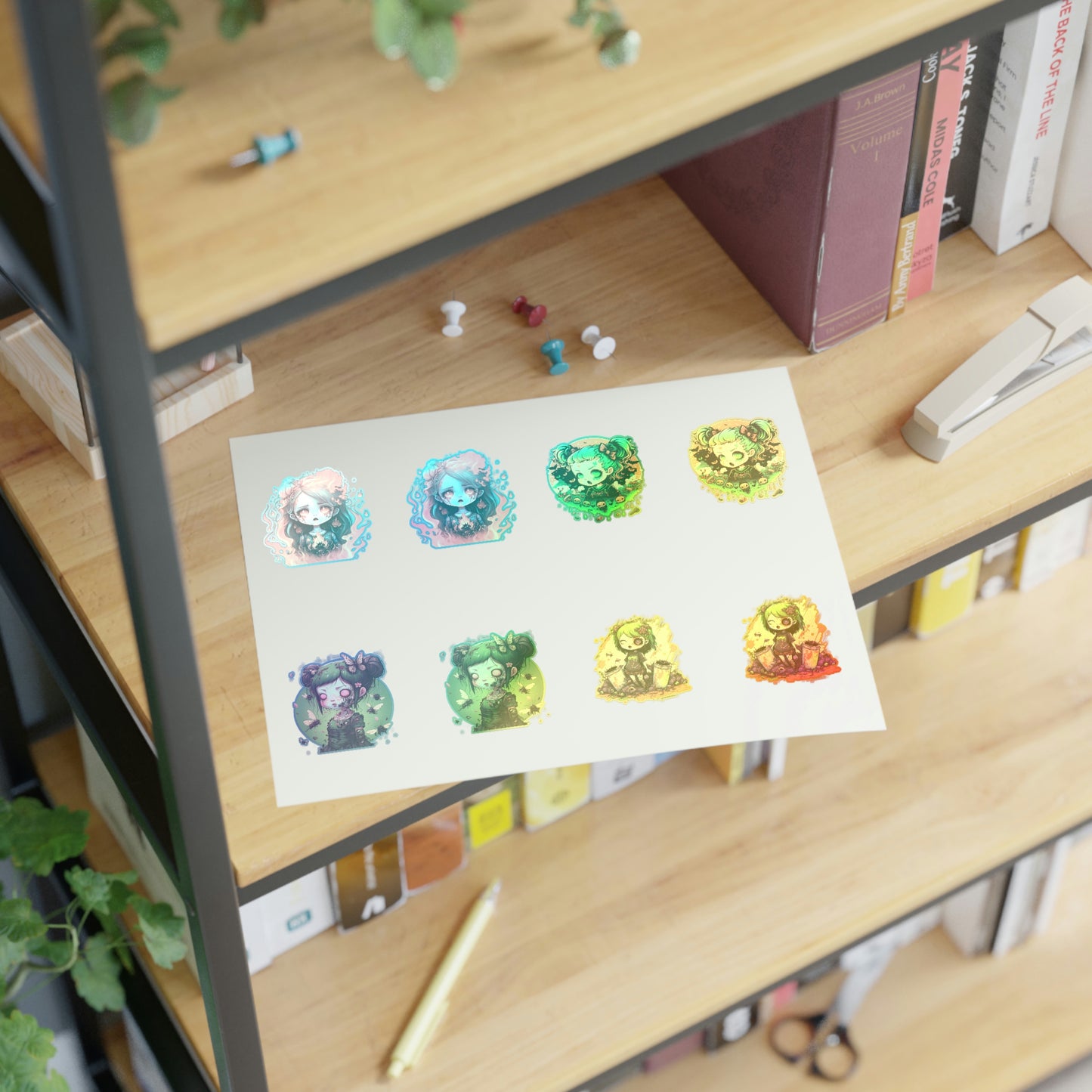 Zombie Girl Sticker Sheets