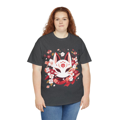 Kitsune Mask Unisex Heavy Cotton Tee