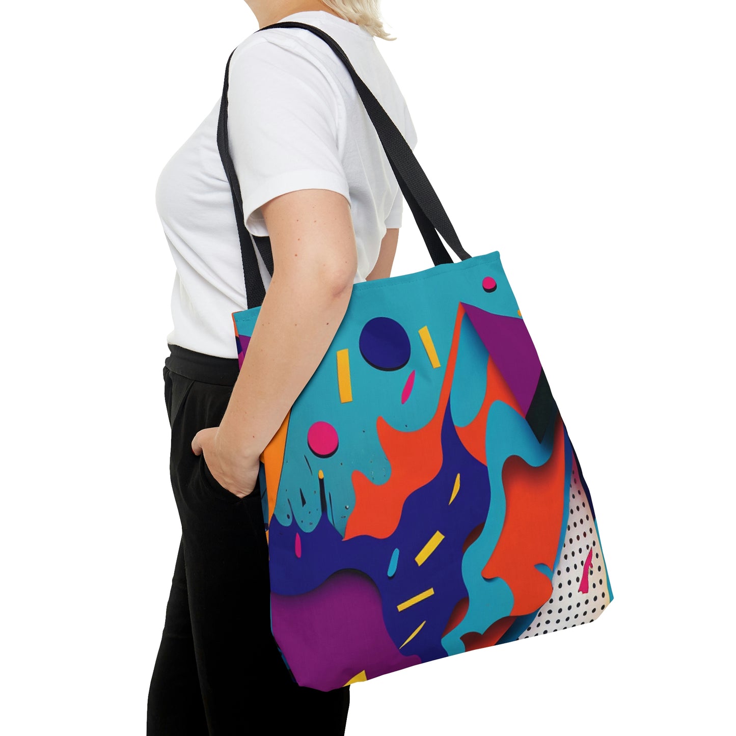 Memphis Confetti Art Tote Bag