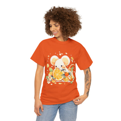 Orange Mouse Unisex Heavy Cotton Tee